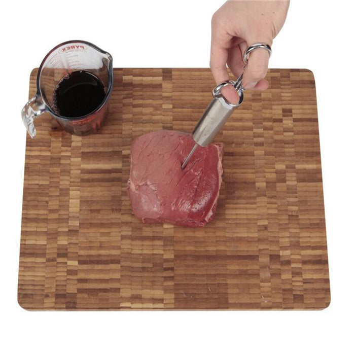 Stainless steel seasoning turkey steak syringe