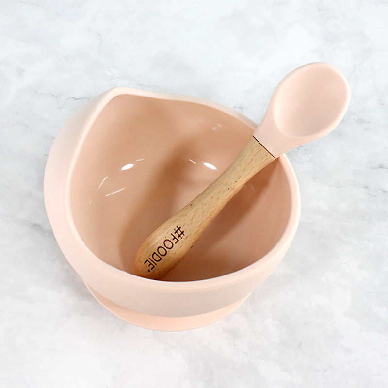 Baby Silicone Suction Cup Complementary Food Bowl Set