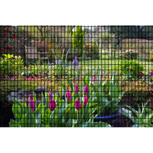 24inch X 50ft Black Vinyl Coated Hardware Cloth 2 X 3 16Ga Welded Wire Mesh Fence, PVC Coated Welded Chicken Wire Fencing, Metal Garden Plant Fencing, For Chicken Coop And Home Improvement