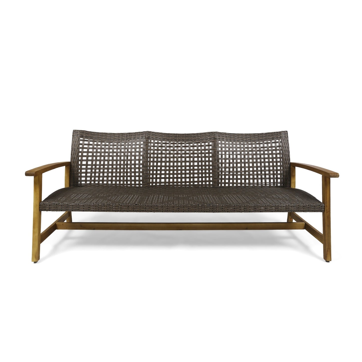 HAMPTON WOOD WICKER 3 SEATER