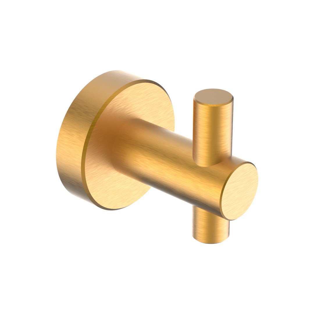 Round Base Wall Hanging Hook With Screws- Brushed Gold Hook, 4 Pack, For Entry Shoe Cabinet, Wardrobe Bathroom Bedroom Furniture Hardware