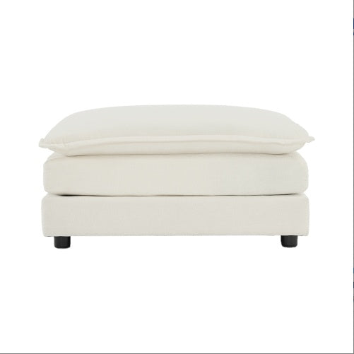 Chenille Fabric Ottomans Footrest To Combine With 2 Seater Sofa, 3 Seater Sofa And 4 Seater Sofa