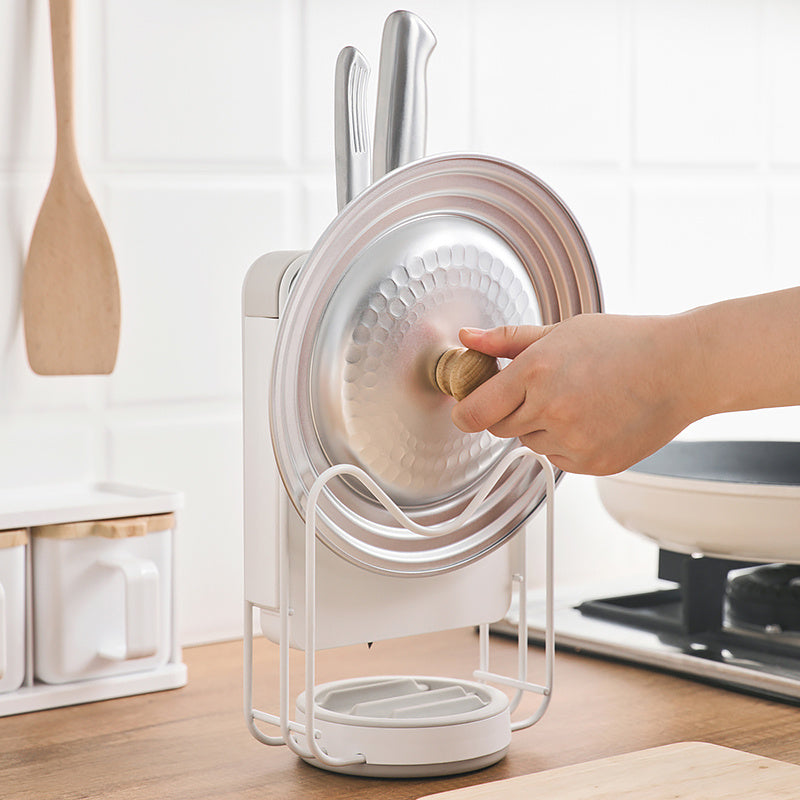 Wrought iron cutting board cutter drain
