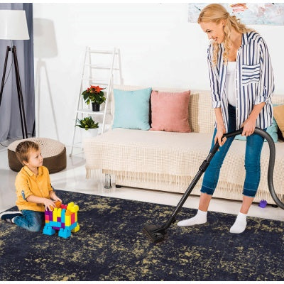 LOOM LUXE 5x8 Area Rug For Bedroom, Washable Rug, Low-Pile, Non-Slip, Non-Shedding, Foldable, Kid Pet Friendly - Area Rugs For Living Room, Bedroom, Kitchen Wedding Gift