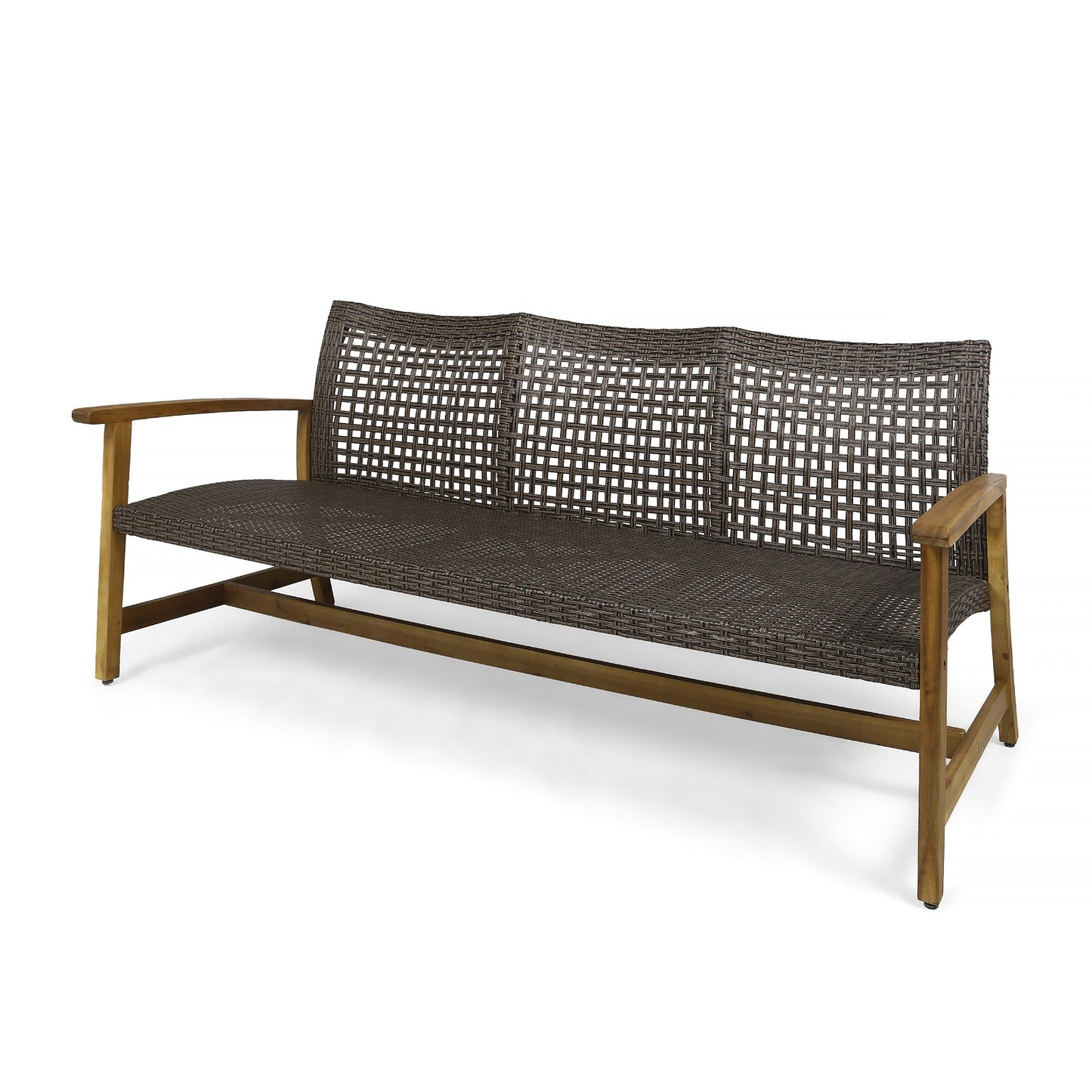 HAMPTON WOOD WICKER 3 SEATER