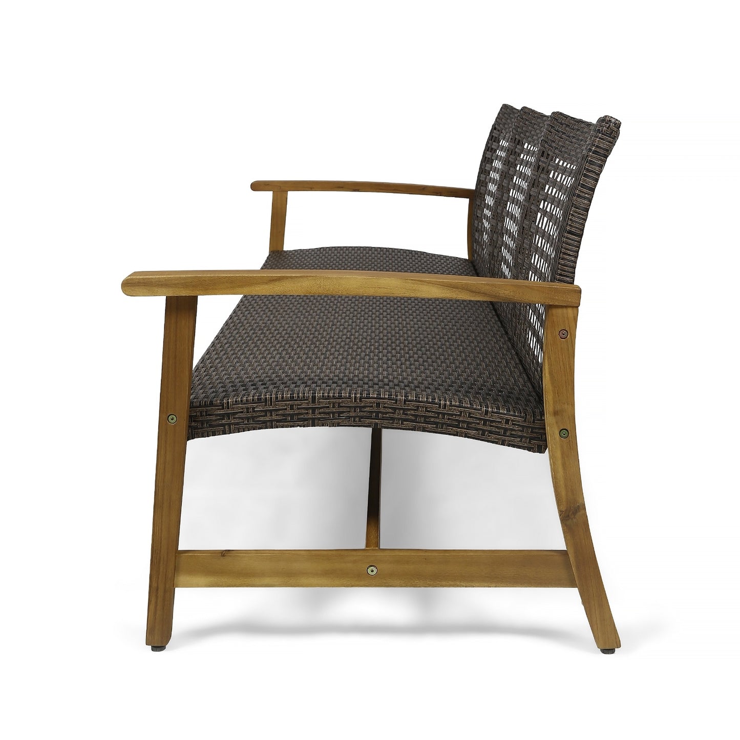 HAMPTON WOOD WICKER 3 SEATER