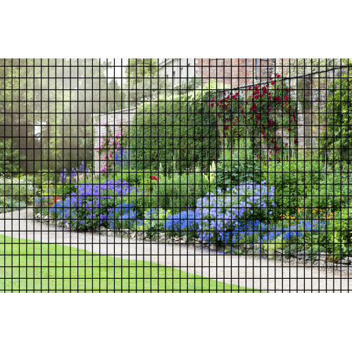 24inch X 50ft Black Vinyl Coated Hardware Cloth 2 X 3 16Ga Welded Wire Mesh Fence, PVC Coated Welded Chicken Wire Fencing, Metal Garden Plant Fencing, For Chicken Coop And Home Improvement
