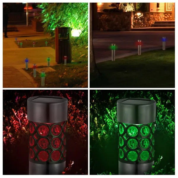 6 Pack Outdoor Solar Light IP44 Waterproof RGB Garden Lamp Landscape Lawn DEcor Light By Kacuyelin Boutique Store