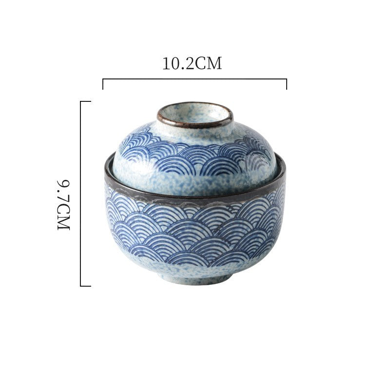 Household Dessert Japanese Ceramic Stew Bowl