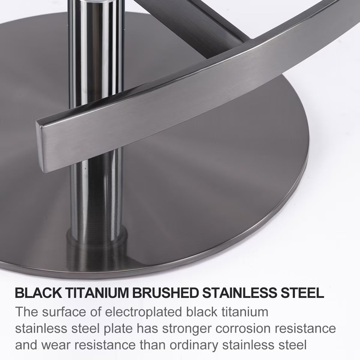 Metallic Leather Bar Stool