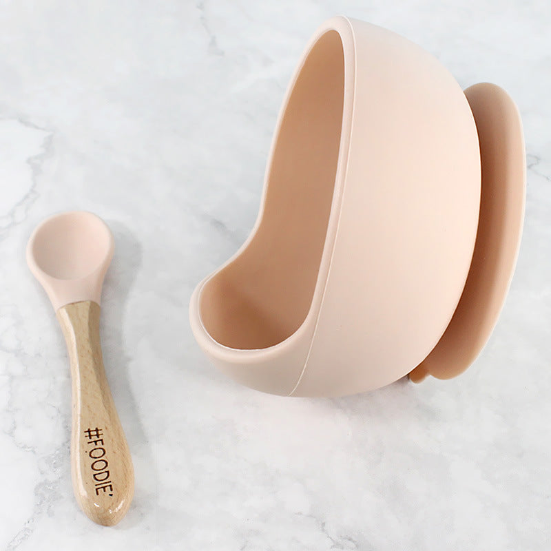 Baby Silicone Suction Cup Complementary Food Bowl Set