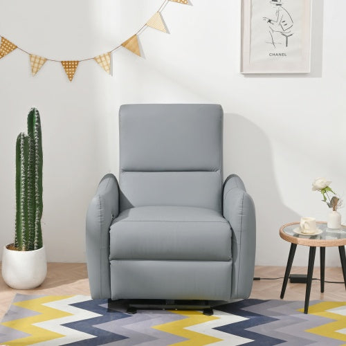 Wall Hugger Recliner,Power Recliner Chair,Electric Recliner For Living Room,PU Leather Reclining Armchair For Small Space,Reclining Sofa For Bedroom Apartment RV,with USB Port