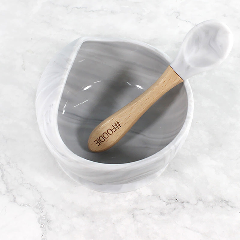 Baby Silicone Suction Cup Complementary Food Bowl Set