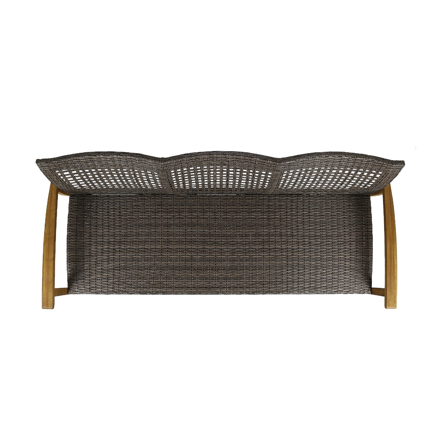 HAMPTON WOOD WICKER 3 SEATER