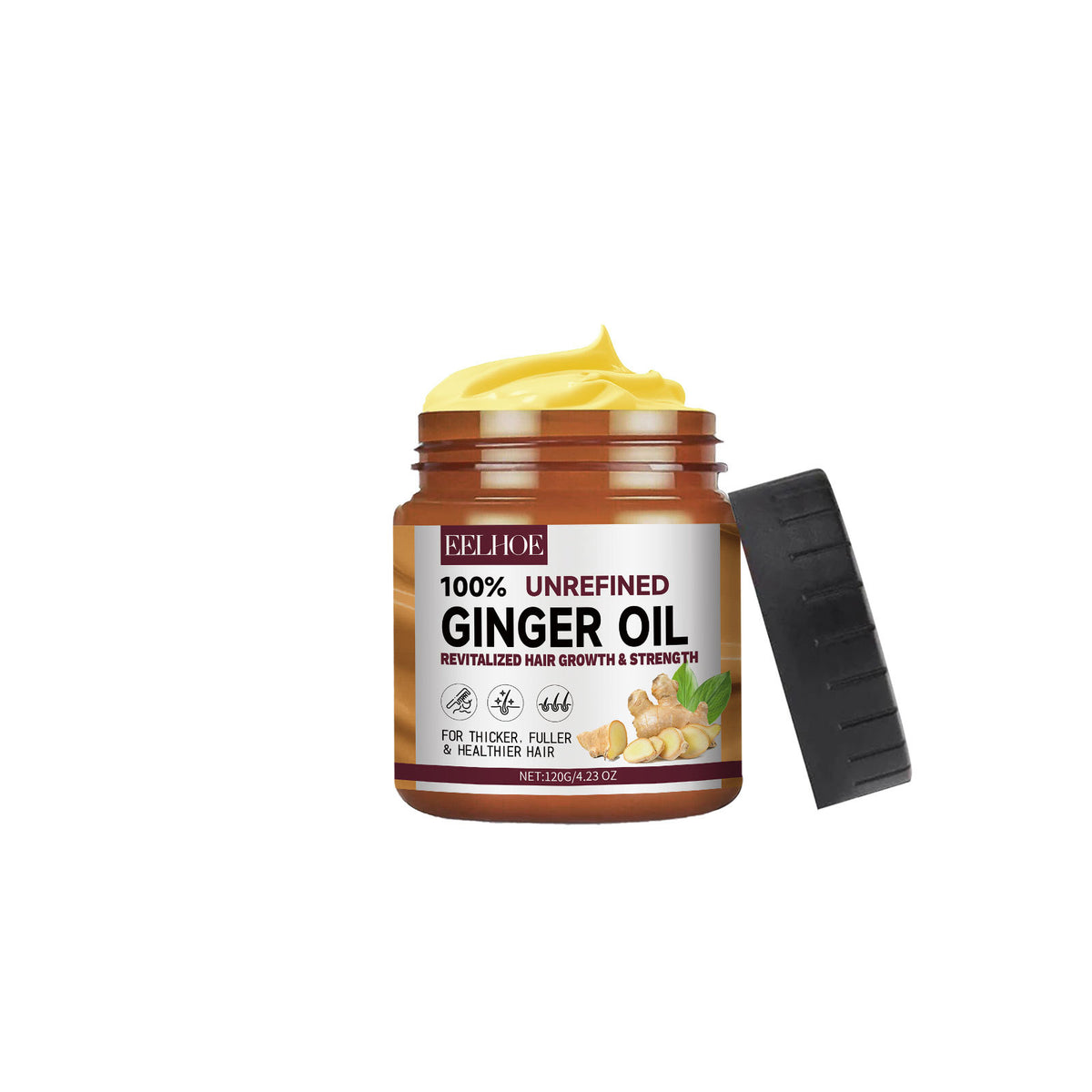 EELHOE Ginger Rosemary Conditioner Repairs Dry Hair, Moisturizes Hair Strands, Smooths Hair And Reduces Frizz