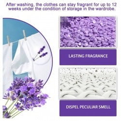 EELHOE Lavender Laundry Perfume Beads For Laundry Decontamination Cover Soft Long-lasting Perfume Beads