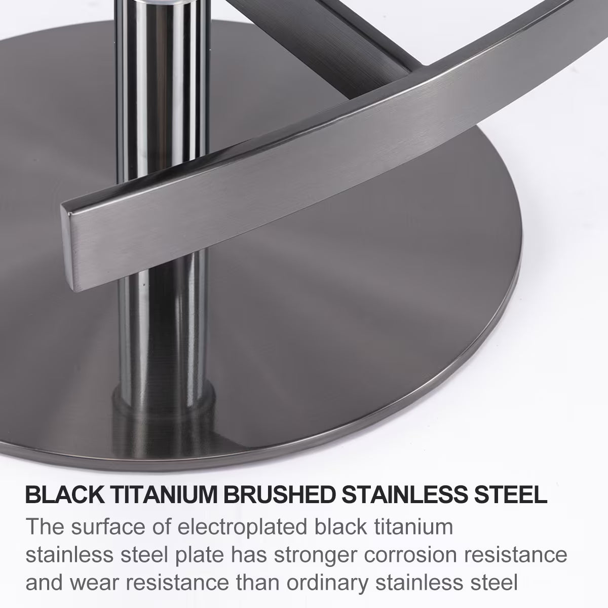 Metallic Leather Bar Stool