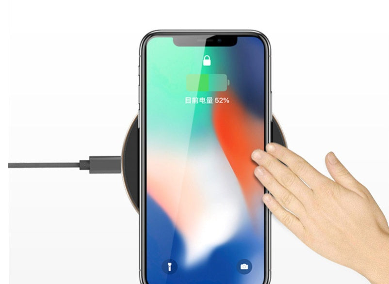 Thin Mirror Metal Desktop Wireless Charger
