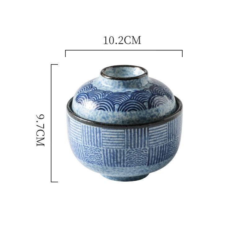 Household Dessert Japanese Ceramic Stew Bowl