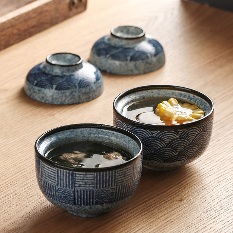 Household Dessert Japanese Ceramic Stew Bowl
