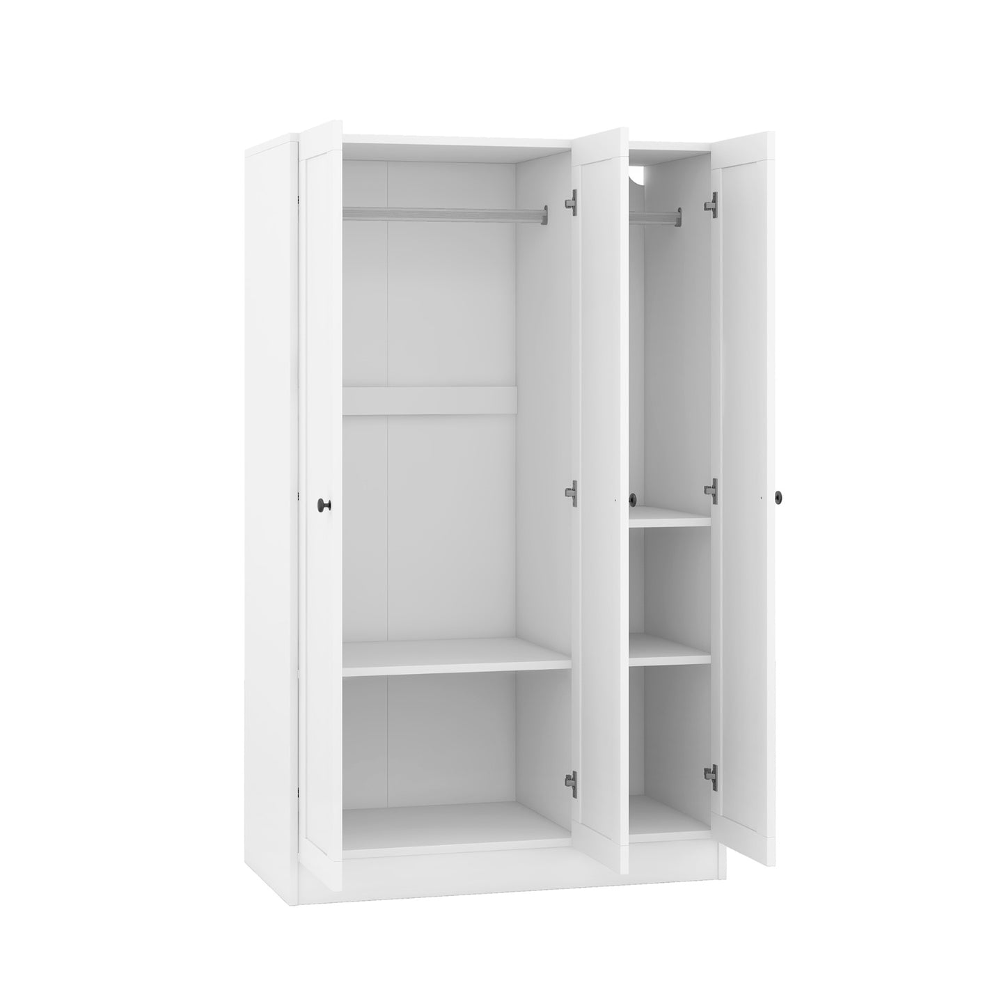 K&K Kitchen Island With Trash Can Storage Cabinet, Kitchen Cart With Drop Leaf, Spice Rack, Towel Ra