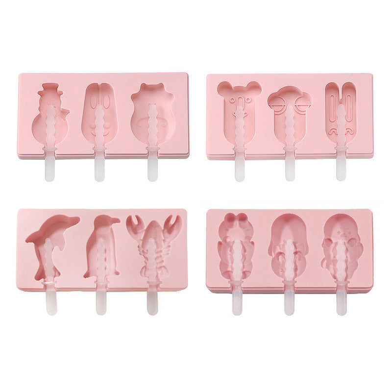 Cartoon Animal Ice Cream Silicone Mold