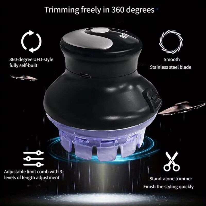 360Electric Shaver Hair Clippers Bald Head Beard Shaving Machine For Men UK
