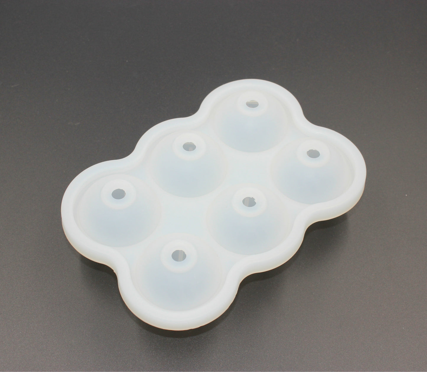 Large Ice Cube Maker Silicone Mold 6 Cell Big Sphere Ice Ball Tray Whiskey Wine Cocktail Party Bar Accessories