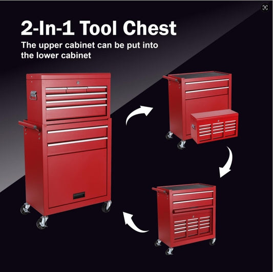 8 DRAWERS TOOL CABINET COMBO