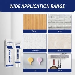 Jaysuing Nail-free Adhesive, Household Hardware Auxiliary Adhesive Glass Shelving Adhesive Hole Free Nail-free Adhesive