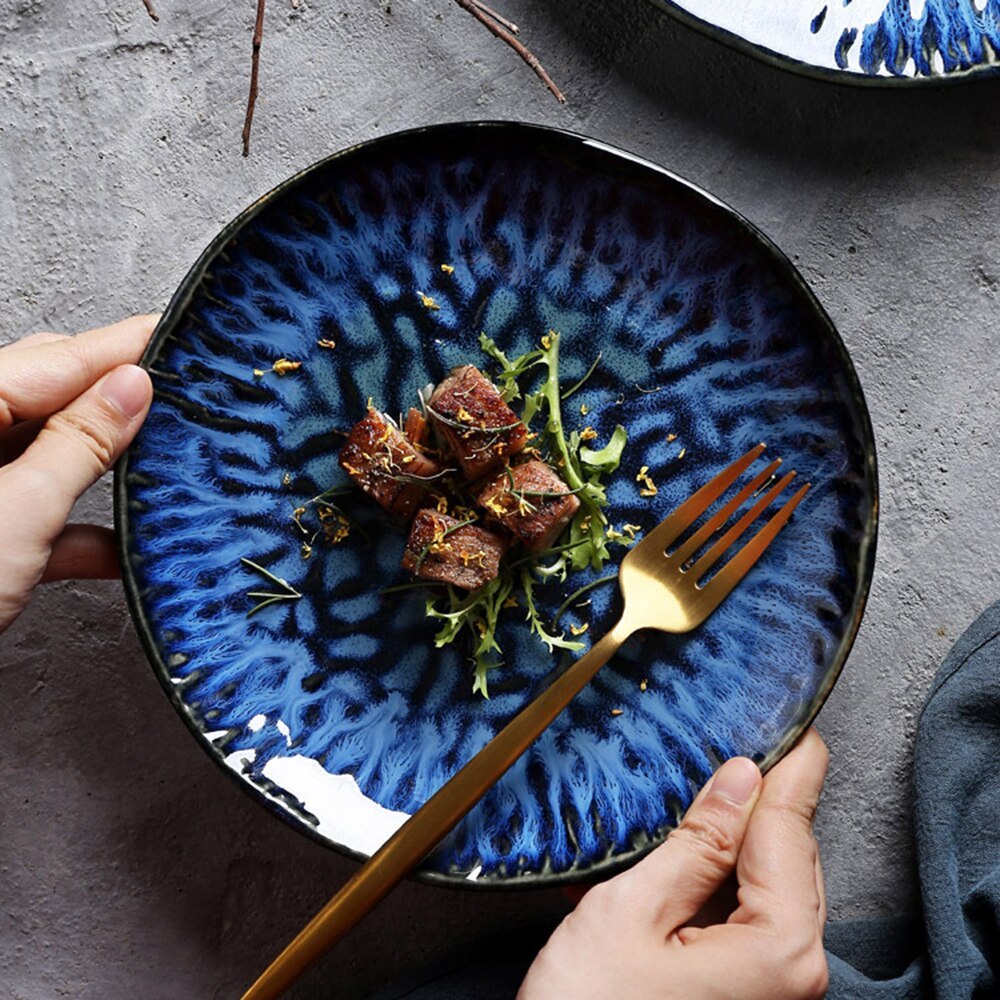 Creative ceramic Western dish pasta steak plate