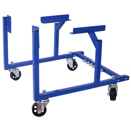 Engine Cradle With Wheels Powder Coat 3in Heavy Duty Steel Construction Wheels   LBS Capacity Storage Hardware Included Easy Assembly  Small Block Ford