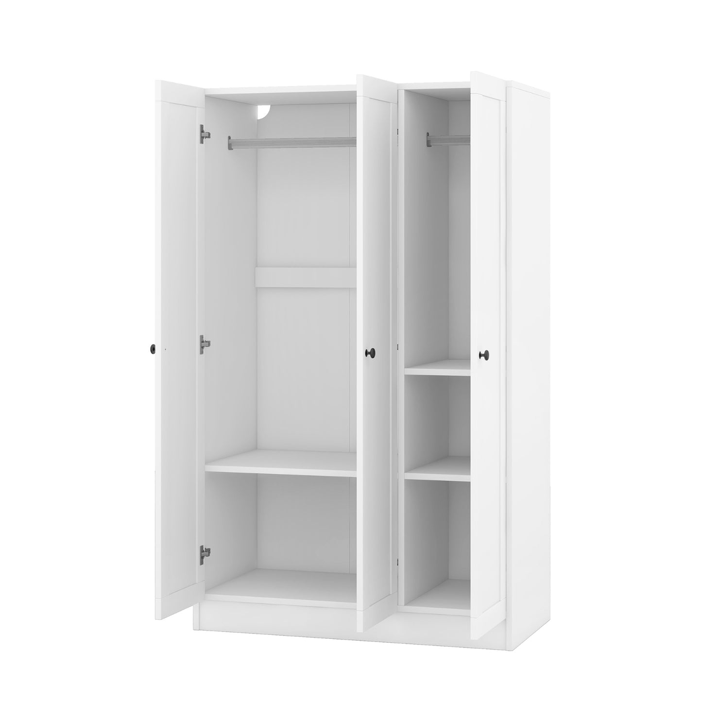 K&K Kitchen Island With Trash Can Storage Cabinet, Kitchen Cart With Drop Leaf, Spice Rack, Towel Ra