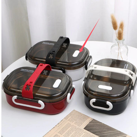 Stainless Steel Insulated Lunch Box Layer By Layer Sealed Rectangular Bento Box