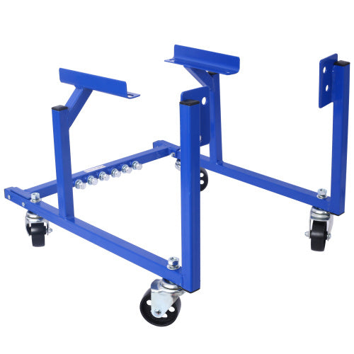 Engine Cradle With Wheels Powder Coat 3in Heavy Duty Steel Construction Wheels   LBS Capacity Storage Hardware Included Easy Assembly  Small Block Ford