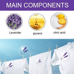 EELHOE Lavender Laundry Perfume Beads For Laundry Decontamination Cover Soft Long-lasting Perfume Beads