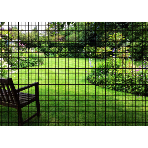 24inch X 50ft Black Vinyl Coated Hardware Cloth 2 X 3 16Ga Welded Wire Mesh Fence, PVC Coated Welded Chicken Wire Fencing, Metal Garden Plant Fencing, For Chicken Coop And Home Improvement