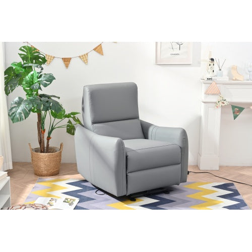 Wall Hugger Recliner,Power Recliner Chair,Electric Recliner For Living Room,PU Leather Reclining Armchair For Small Space,Reclining Sofa For Bedroom Apartment RV,with USB Port