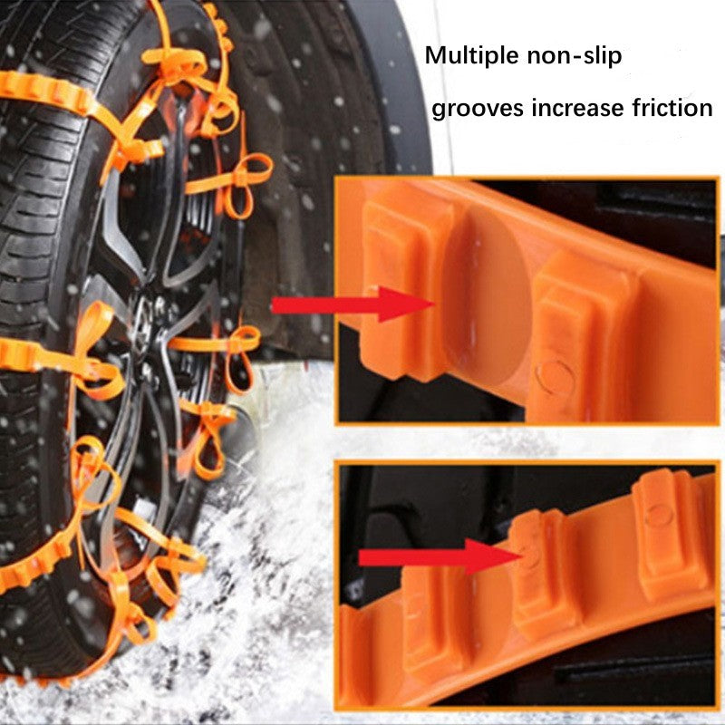 30PCS Cars Emergency Skid Chain, General Purpose Cars With Suv Trucks Do Not Hurt The Tire Tire Snow Skid Chain, Safety Protection, Easy To Cope With A Variety Of Harsh Sections