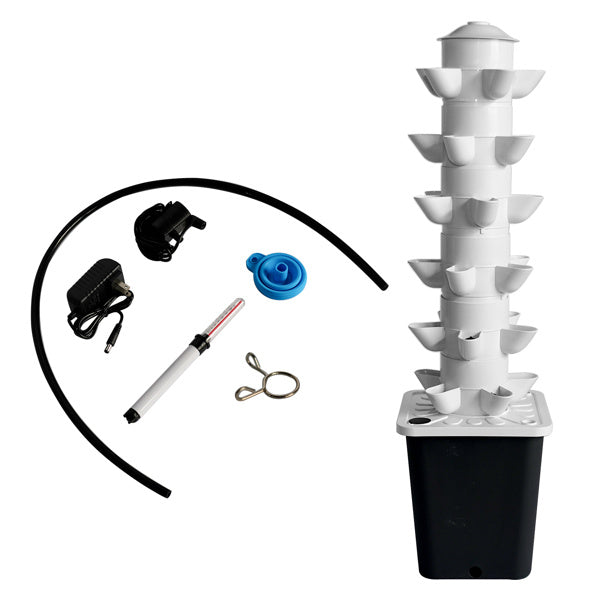 Black Hydroponic Planting System