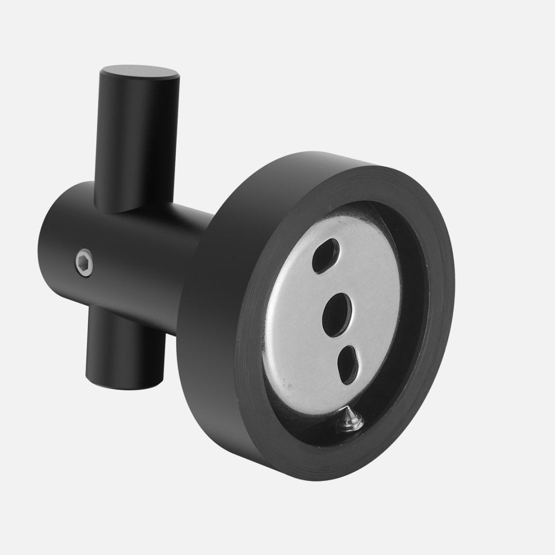 Round Base Wall Hanging Hook With Screws- Matte Black Hook, 2 Pack, For Entry Shoe Cabinet, Wardrobe Bathroom Bedroom Furniture Hardware
