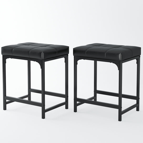 2 Sheets, Faux Leather Makeup Stool