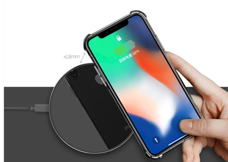 Thin Mirror Metal Desktop Wireless Charger