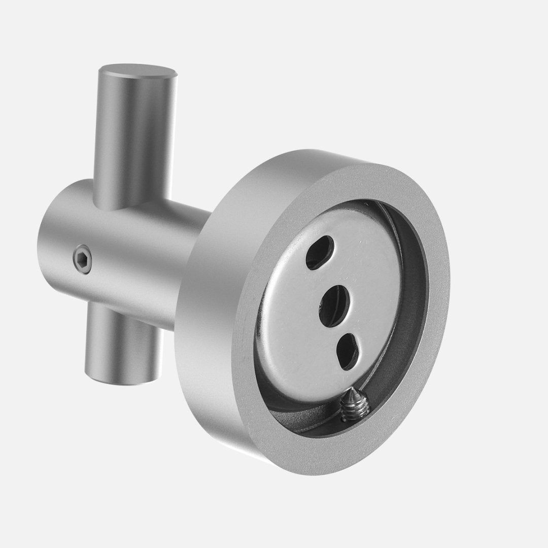 Round Base Wall Hanging Hook - Gun Grey Hook, 2 Pack, For Entry Shoe Cabinet, Wardrobe Bathroom Bedroom Furniture Hardware