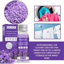 EELHOE Lavender Laundry Perfume Beads For Laundry Decontamination Cover Soft Long-lasting Perfume Beads