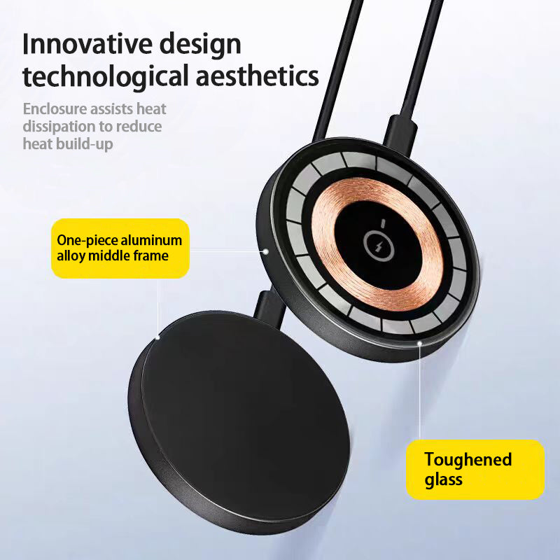 Qi2 Wireless Charger 15W Magnetic Wireless Fast Charging Is Suitable For 12-16PG Mobile Phone Models