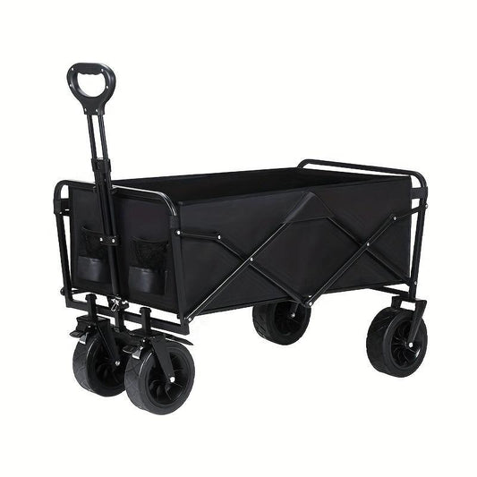 Heavy Duty Folding Multipurpose Camping Trolley - Multipurpose Camping And Beach Trolley - Durable Folding Design For Outdoor Adventures, Garden Picnics And All-terrain Smooth Mobility