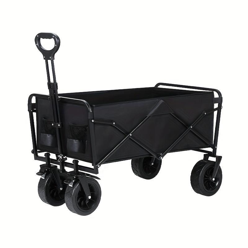 Heavy Duty Folding Multipurpose Camping Trolley - Multipurpose Camping And Beach Trolley - Durable Folding Design For Outdoor Adventures, Garden Picnics And All-terrain Smooth Mobility