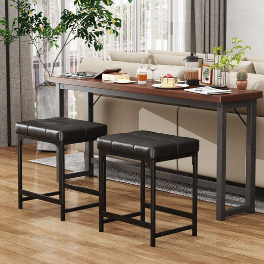 2 Sheets, Faux Leather Makeup Stool