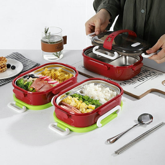 Stainless Steel Insulated Lunch Box Layer By Layer Sealed Rectangular Bento Box